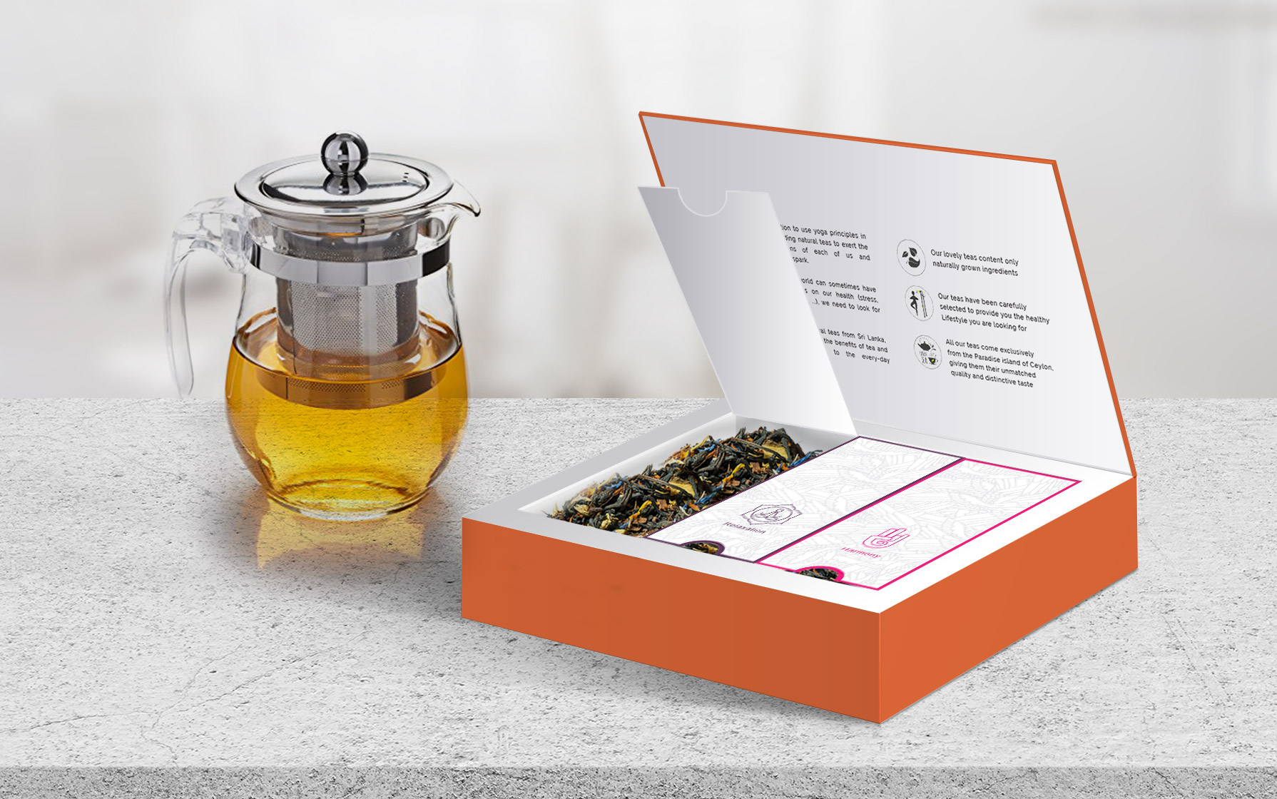 packaging design for loose tea